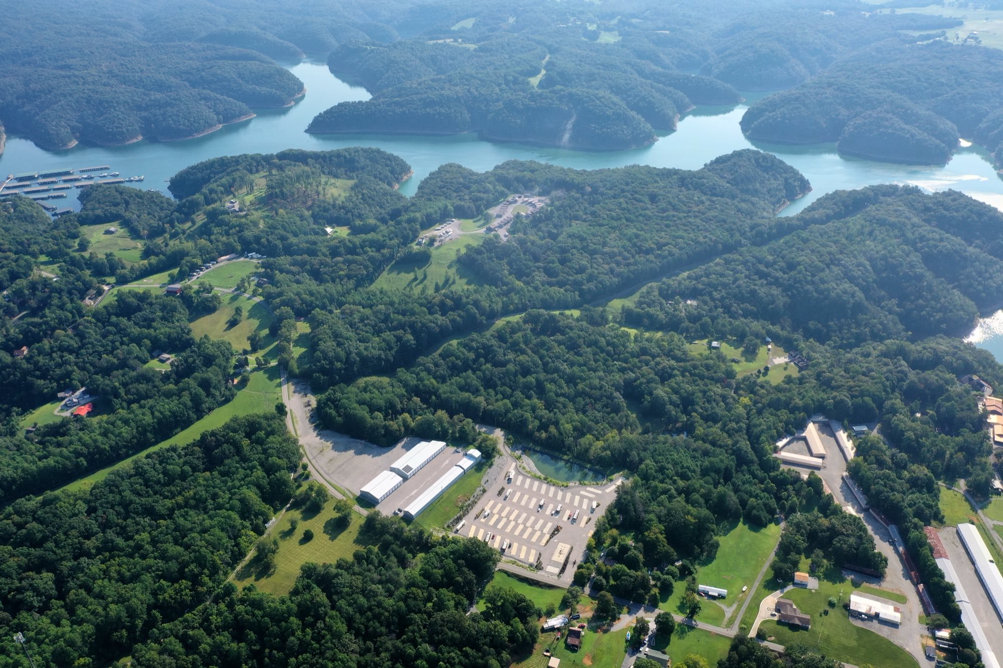 The park and the Lake Cumberland coves from the air